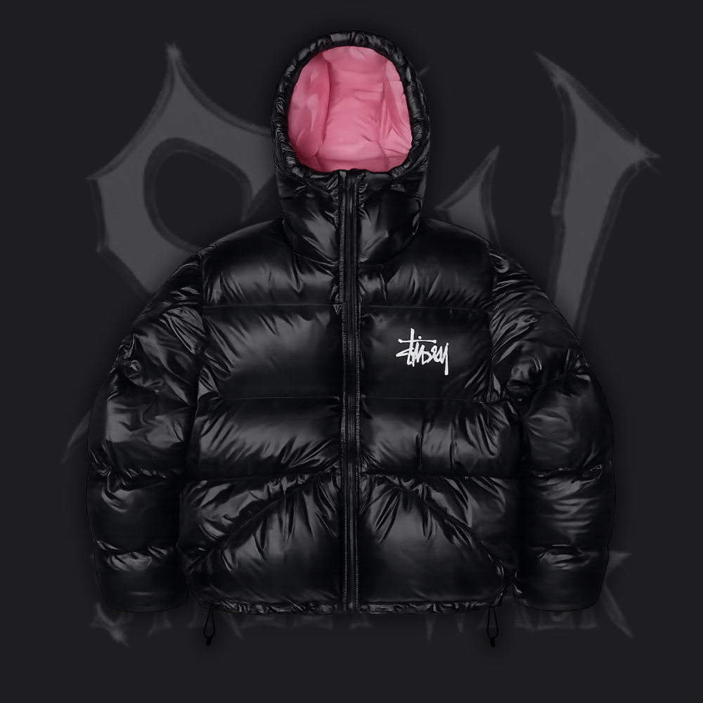Stussy Puffer Black-Pink